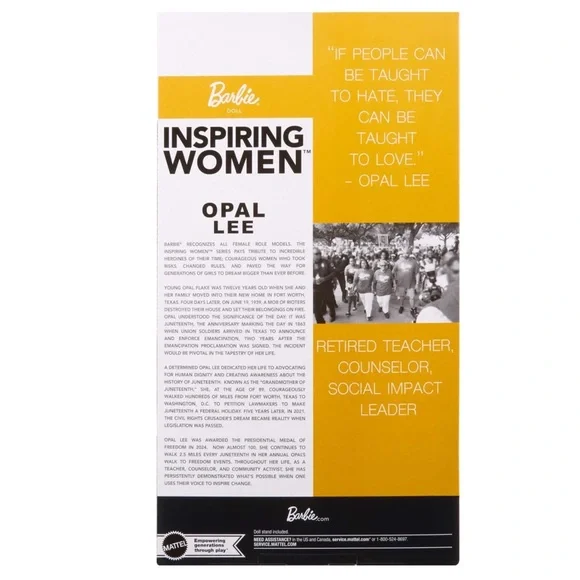 Barbie Inspiring Women Dr. Opal Lee Doll - Picture 6 of 6